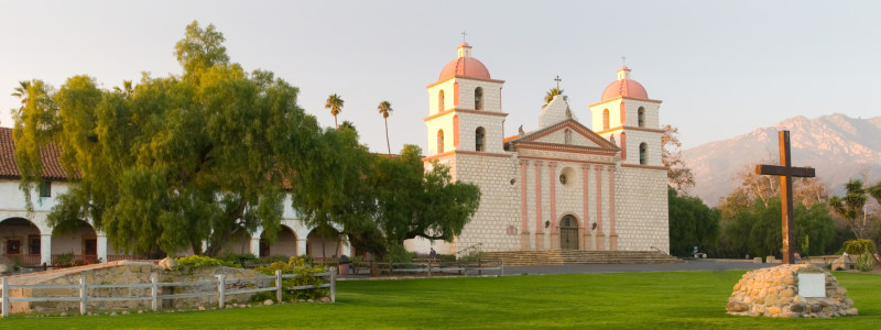 A Picture Of Mission Santa Barbara
