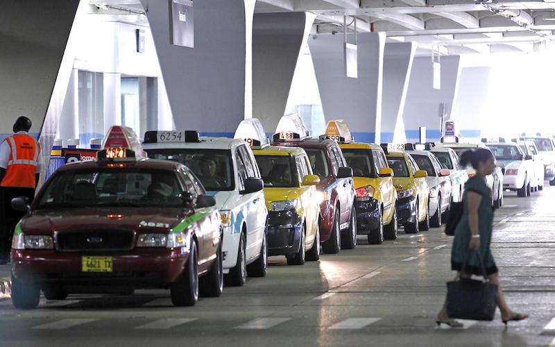 Taxi Line In Airport